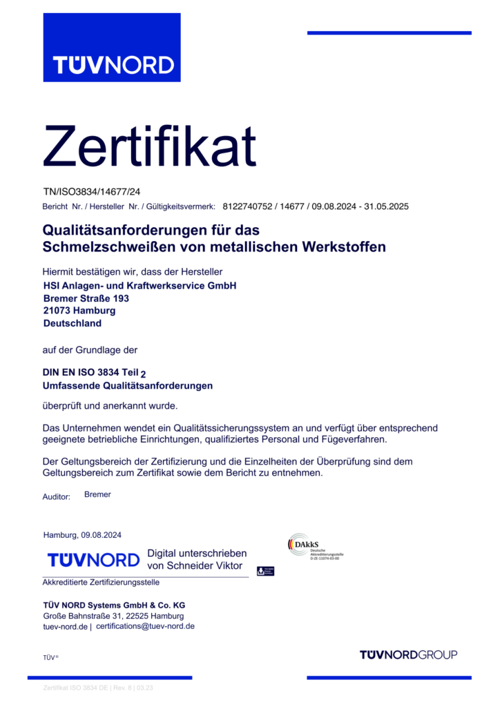 DIN EN ISO 3834 Teil 2