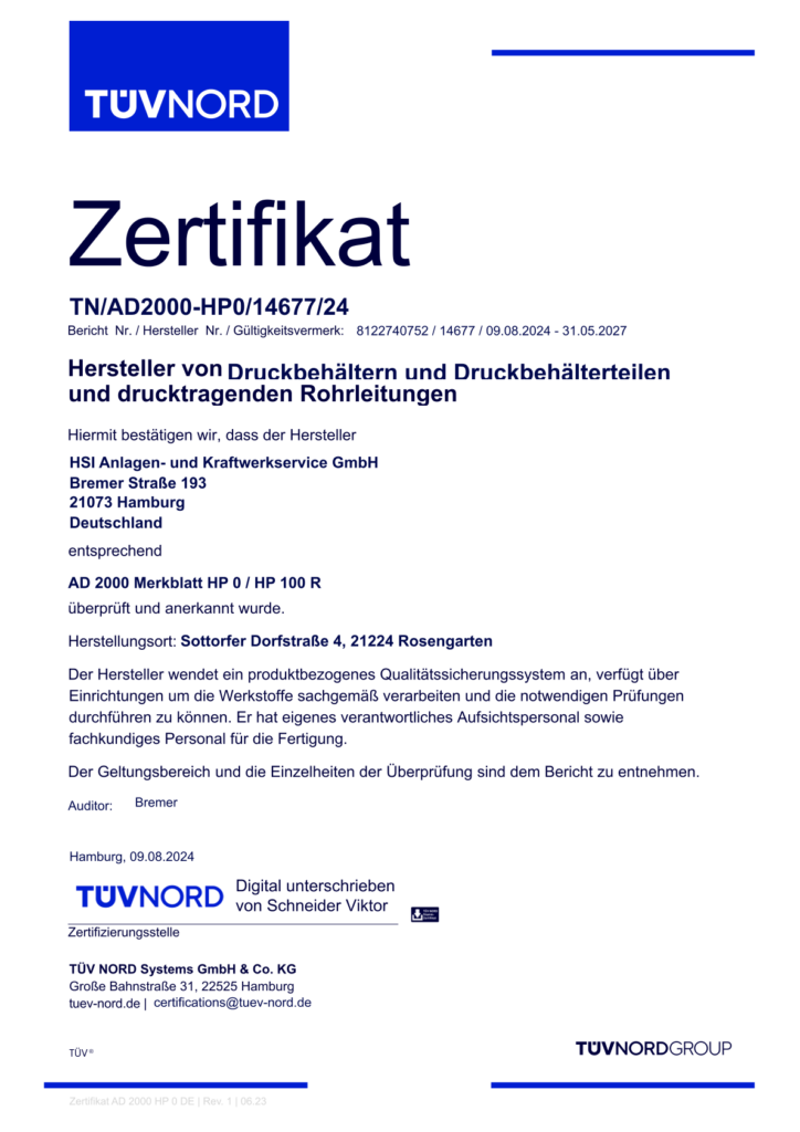 AD 2000 Merkblatt HP 0 HP 100 R